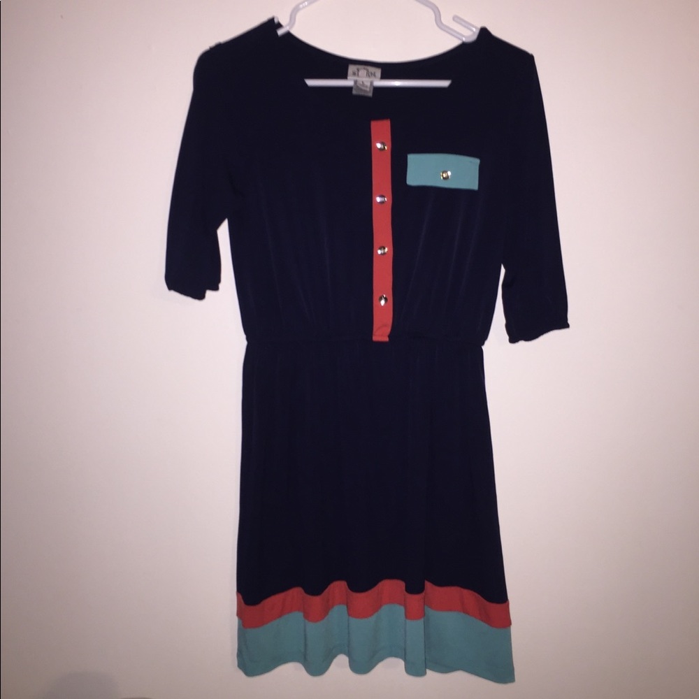 Casual navy dress